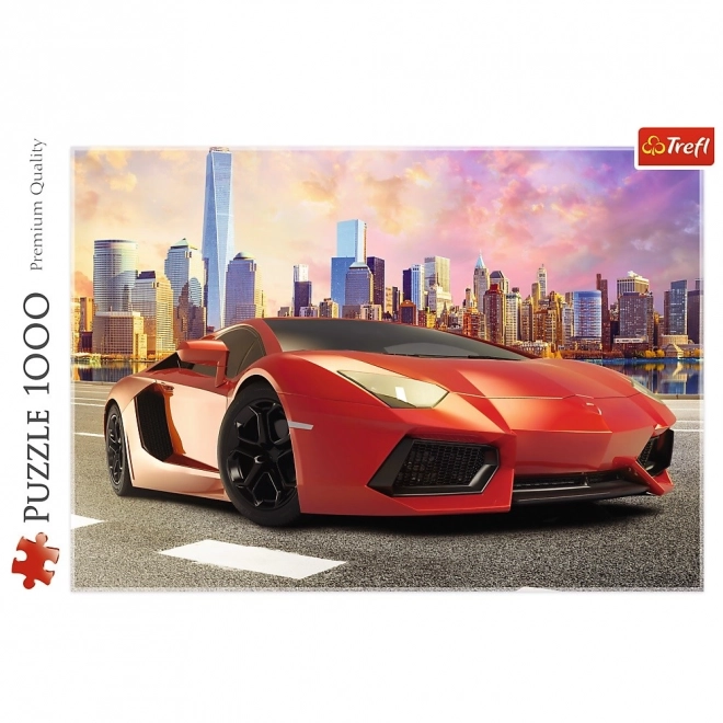 Puzzle 1000 pièces - Conduite au coucher du soleil Trefl