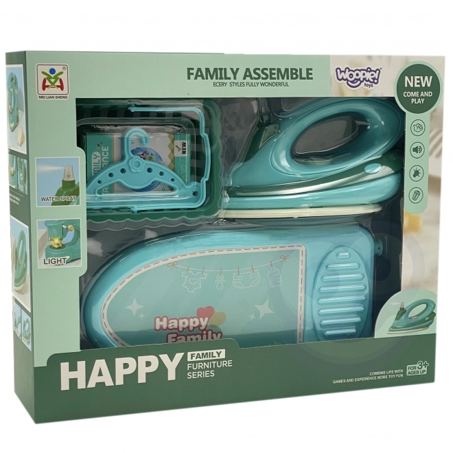Jouet de repassage pour enfants Happy Family 2 en 1