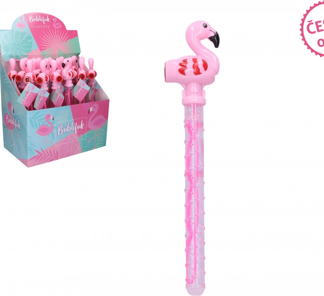Flamant rose bulles avec sifflet