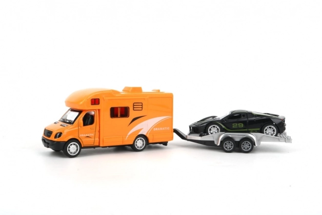 Petite voiture de course à inertie