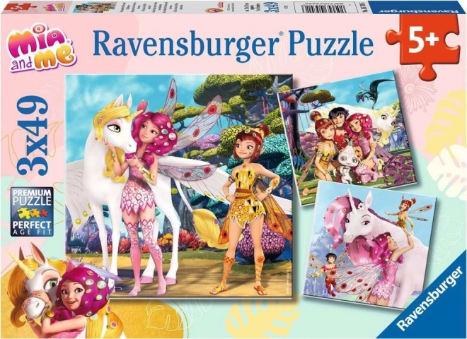 Puzzle Mia et moi 3x49 pièces