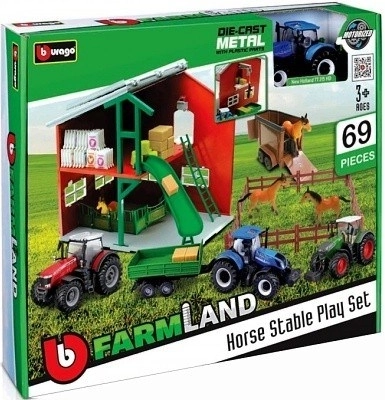 Farmland écuries avec tracteur de Bburago