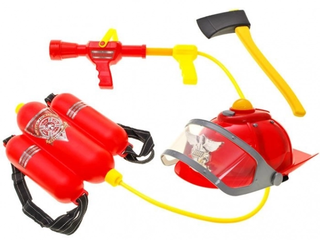 Ensemble de pompier casque lumière son extincteur accessoires pompiers ZA1678