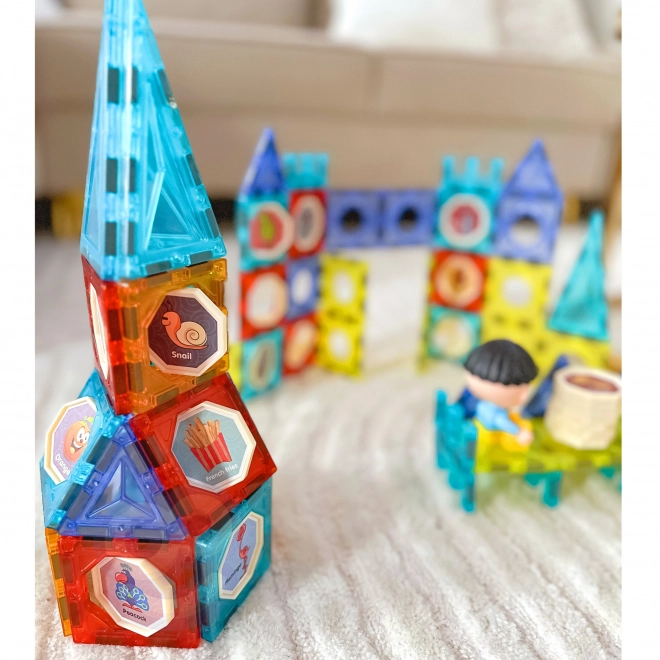 Woopie kit de construction magnétique château 98 pcs