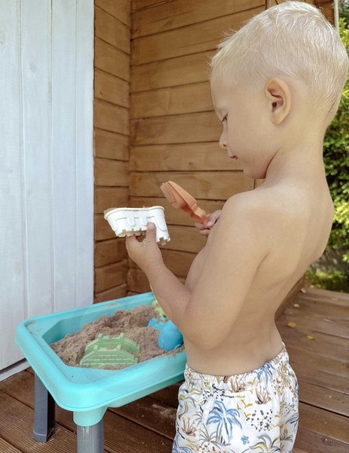 Woopie table de jeu 3-en-1 avec eau, bac à sable et pêche 6 pièces