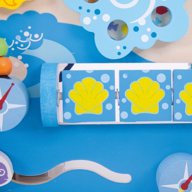 Bigjigs Baby Planche motrice en bois mer