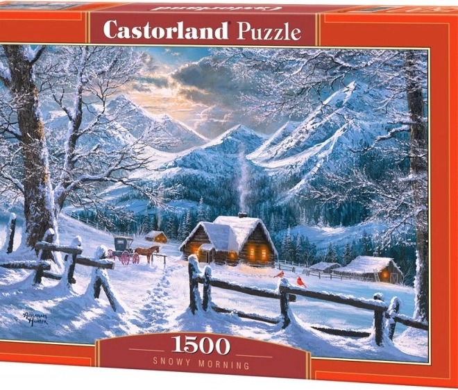 Puzzle Castorland 1500 pièces Matin enneigé
