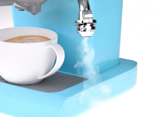 Machine à café à levier pour enfants My Home avec tasse Bleu-blanc