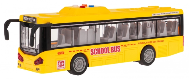 Autobus jaune avec fonction lumineuse et sonore