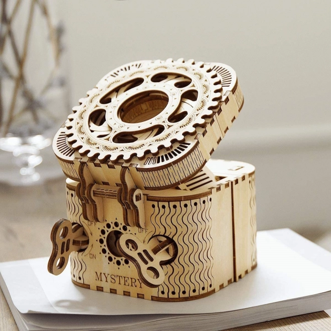 Puzzle mécanique en bois 3D RoboTime Boîte à bijoux