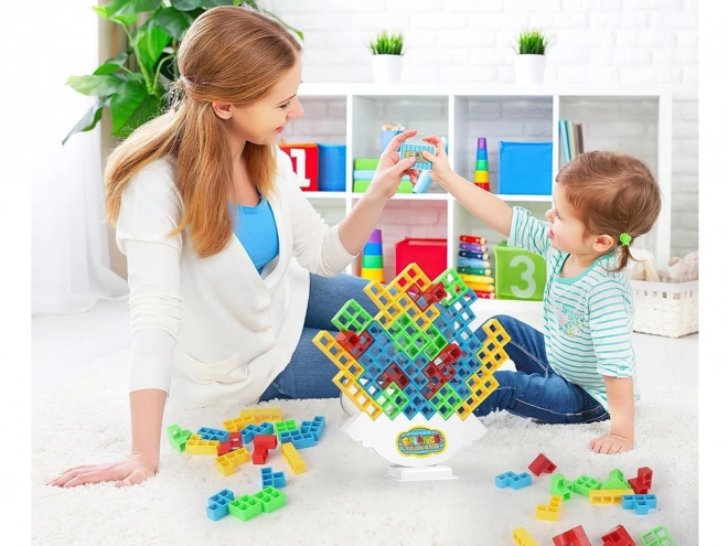 Kit de construction Tour d'équilibre Tetris 3D jeu