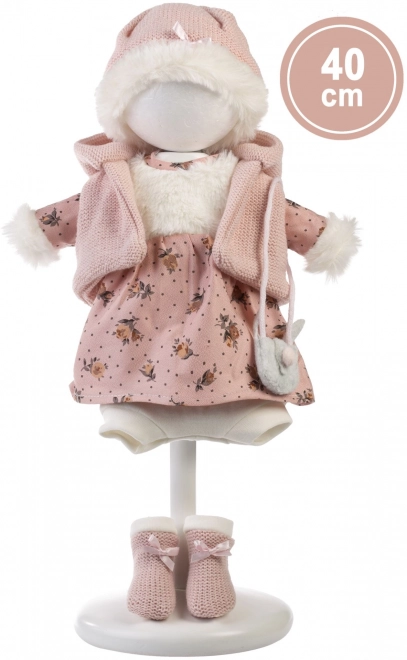Llorens 540C CARLA - poupée réaliste avec corps en tissu doux - 40 cm