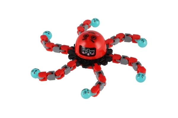Gyroscope à main mécanique plastique 7 cm lumineux dans le noir 3 couleurs sur carte 12 pièces en boîte