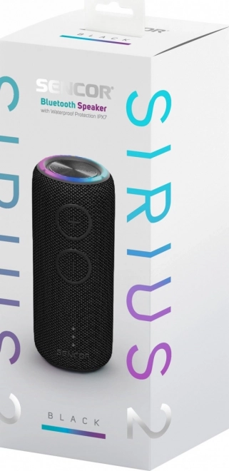Haut-parleur Bluetooth sans fil Sencor Sirius 2 avec éclairage LED et fonction TWS