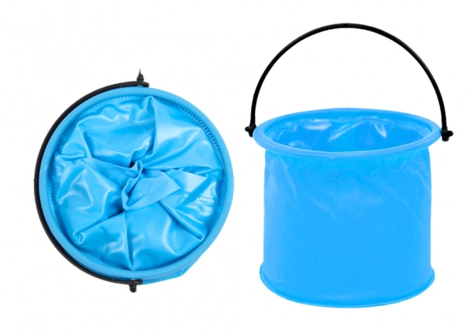 Seau multifonction pliable en PVC bleu