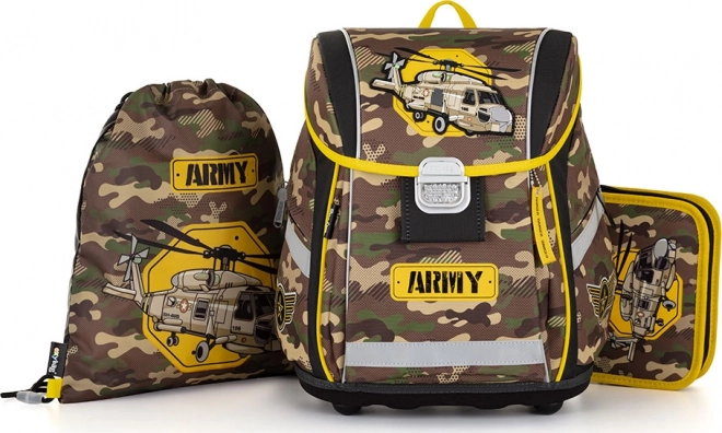 OXYBAG Ensemble scolaire 3 pièces Premium Light Hélicoptère