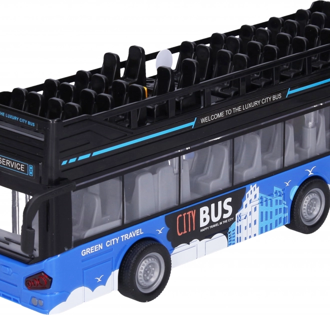 Bus touristique à impériale avec effets 28 cm