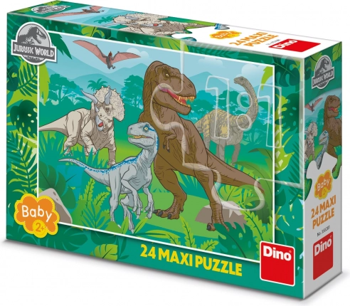 Dino Puzzle Monde Jurassique Maxi 24 pièces
