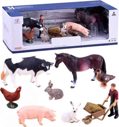 Set de figurines de ferme avec fermier – Collection