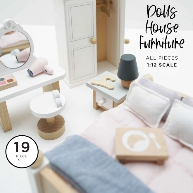 Ensemble de meubles de chambre pour maison de poupée