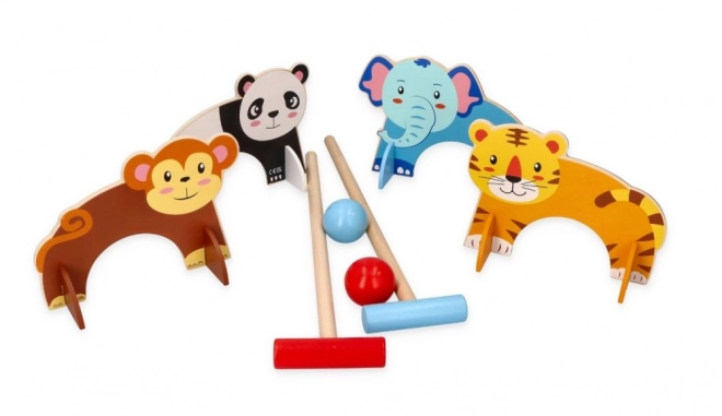 Croquet avec motif d'animaux