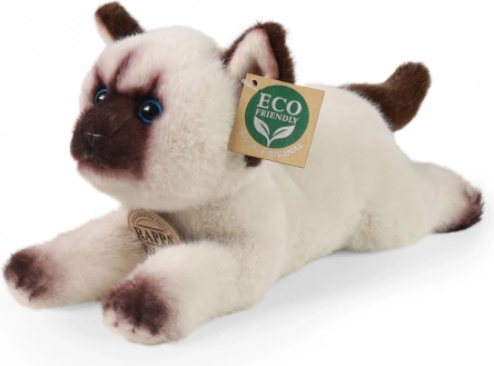 Chat siamois en peluche éco-responsable 20 cm