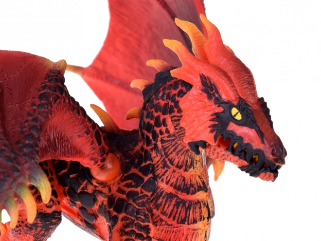 Dragon rouge majestueux avec ailes mobiles