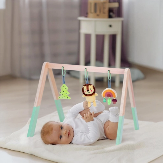 Portique en bois pour enfants - Amis de la forêt