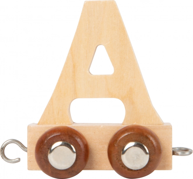 Wagon en bois avec la lettre A pour circuits de train SMALL FOOT