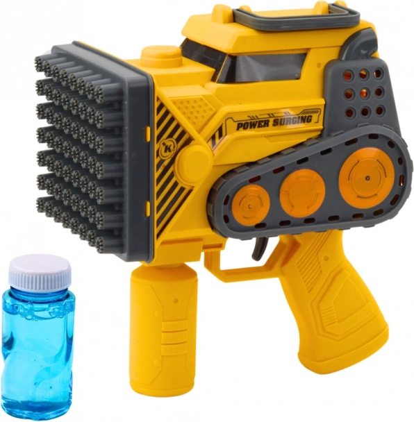 Pistolet à bulles de construction 56 trous jaune