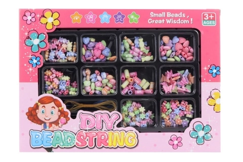 Perles en plastique pastel