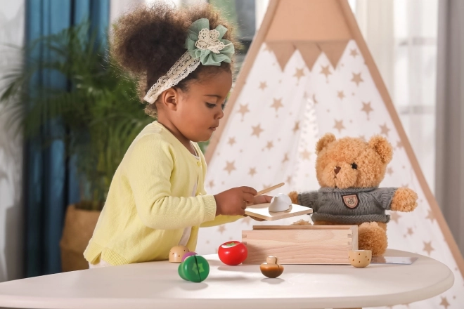 Kit de découpe en bois - légumes pour enfants