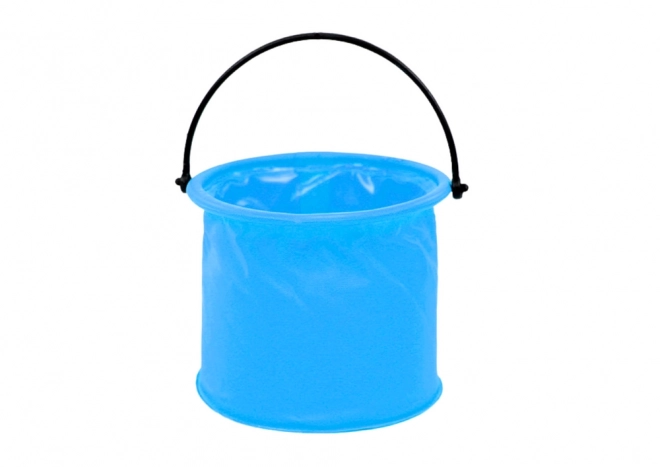 Seau multifonction pliable en PVC bleu
