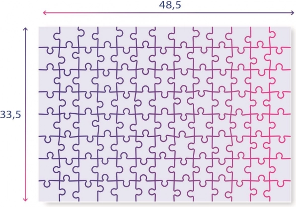 Format pratique 48,5 × 33,5 cm