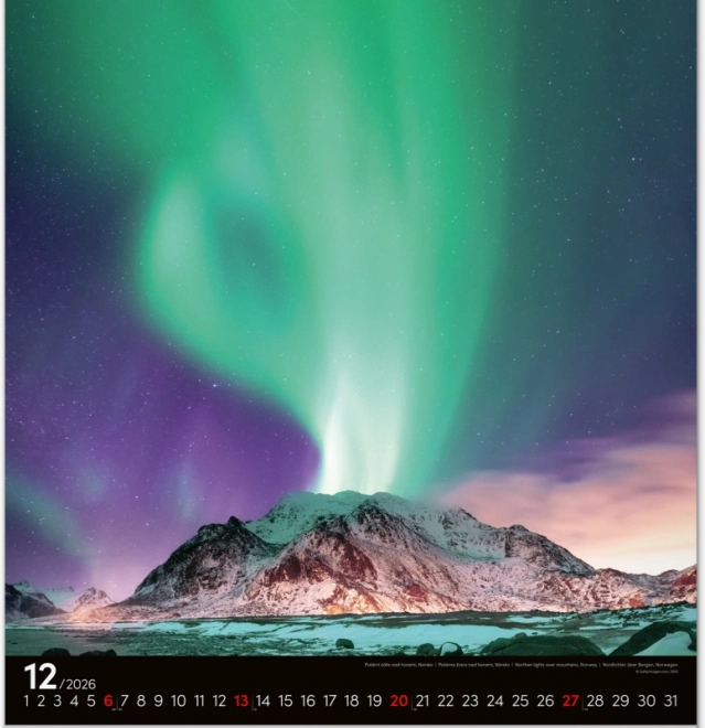 Calendrier mural Énergie 2026