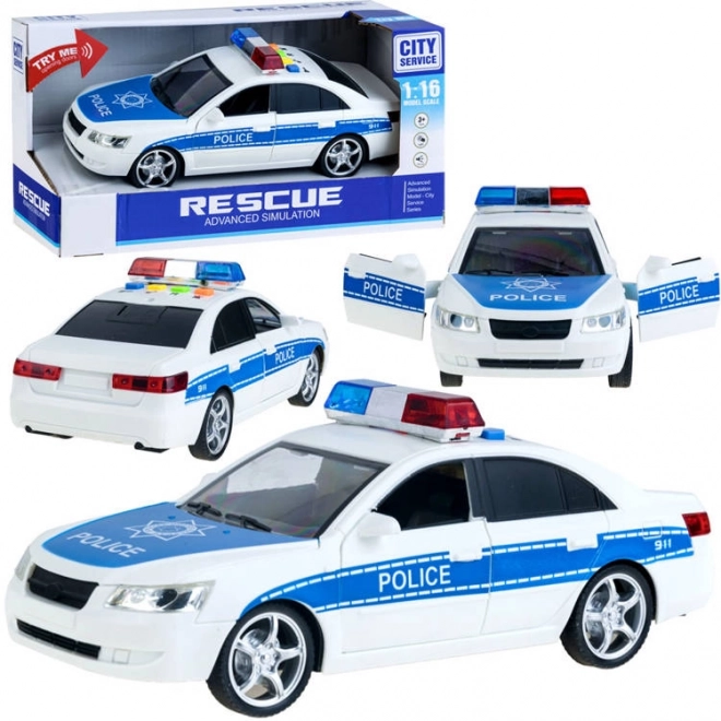 Voiture de police avec effets sonores et lumineux