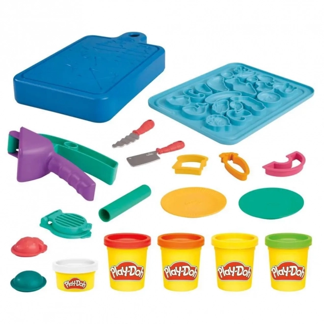 Play-Doh Ensemble de Démarrage Petit Chef et Apprentissage de la Découpe