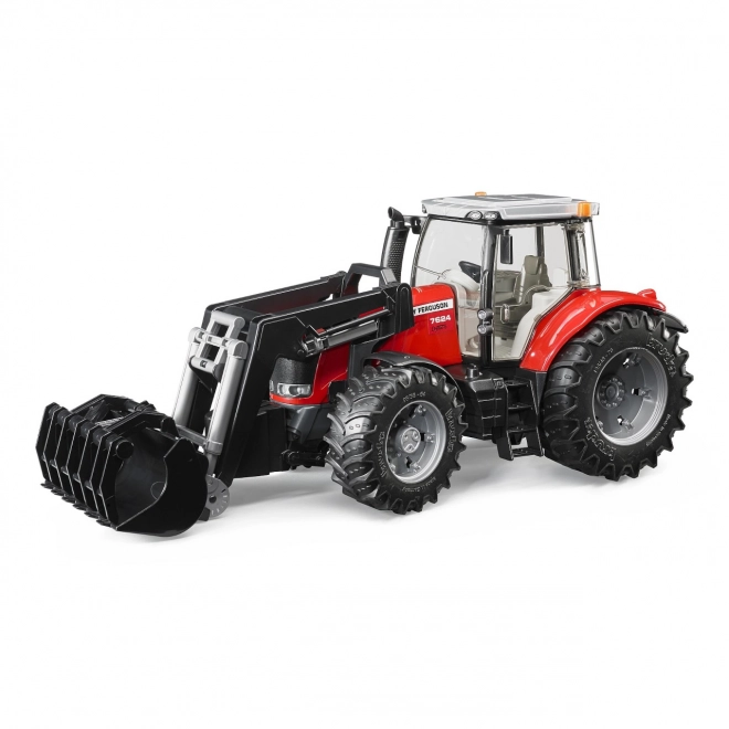 Bruder Traktor MASSEY FERGUSON 7624 avec chargeur frontal