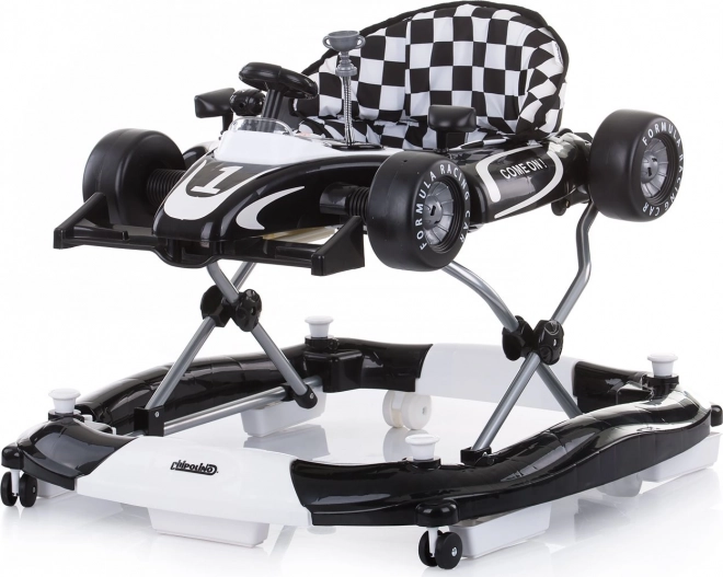 Trotteur 4-en-1 Car Racer – Noir + blanc