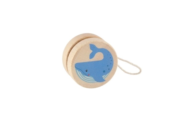 Yo-yo en bois avec animaux 5,5 cm