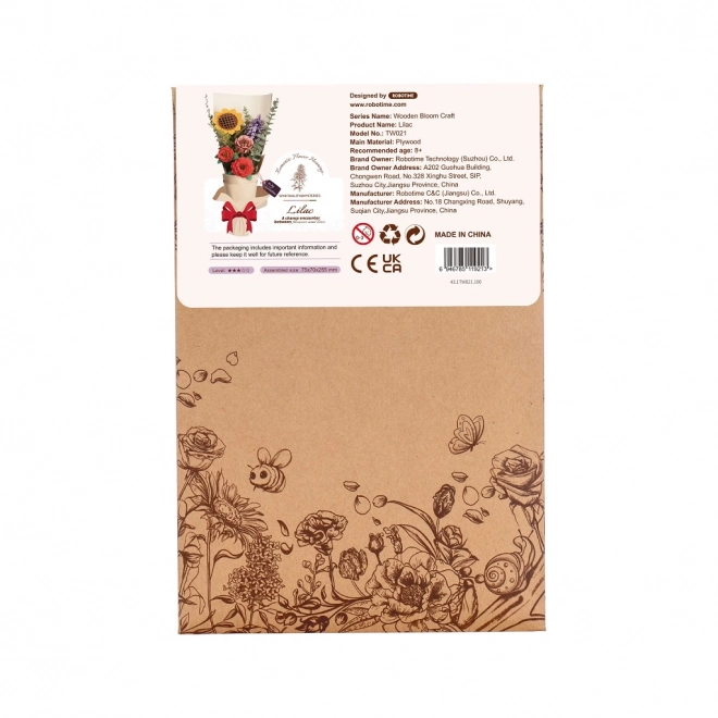 RoboTime Puzzle 3D en bois Lilas