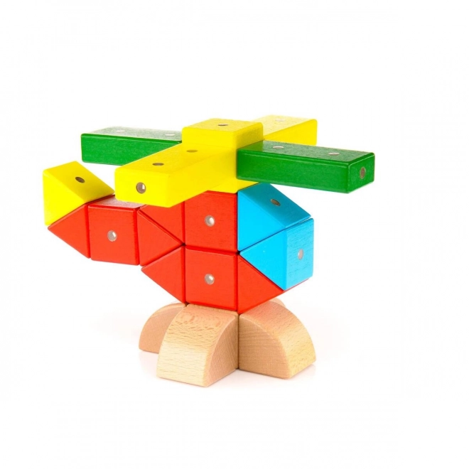 Blocs magnétiques en bois WABI 40 pièces