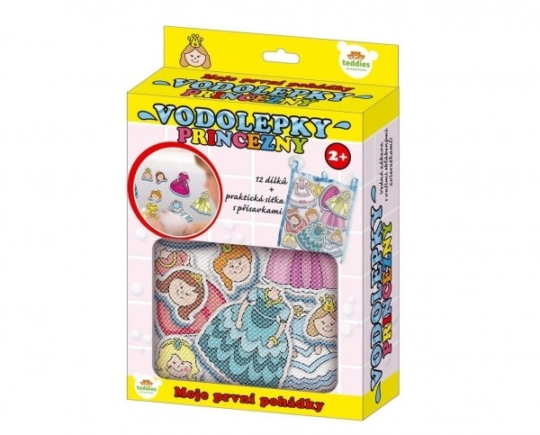 Stickers de bain - Mes premiers contes de fées Princesses ensemble en mousse avec filet