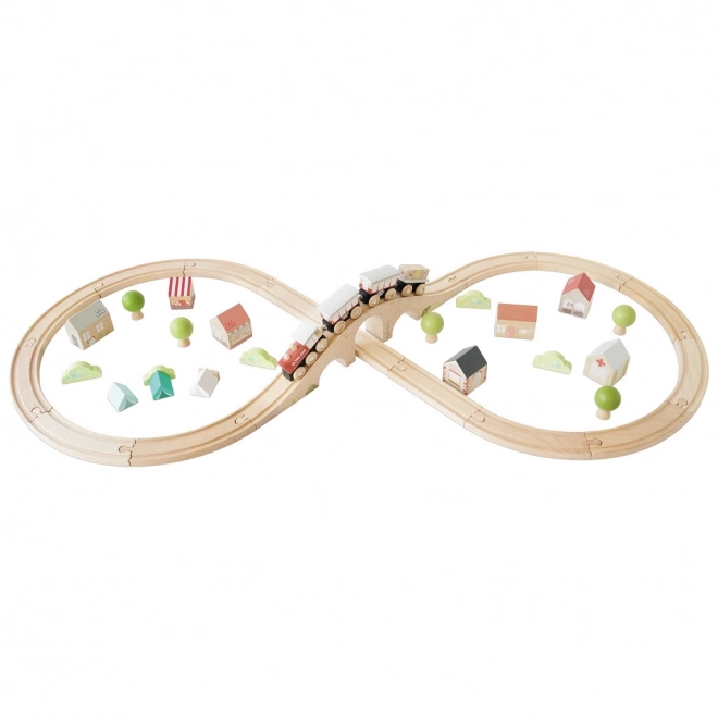 Le Toy Van circuit de train en bois pour enfants
