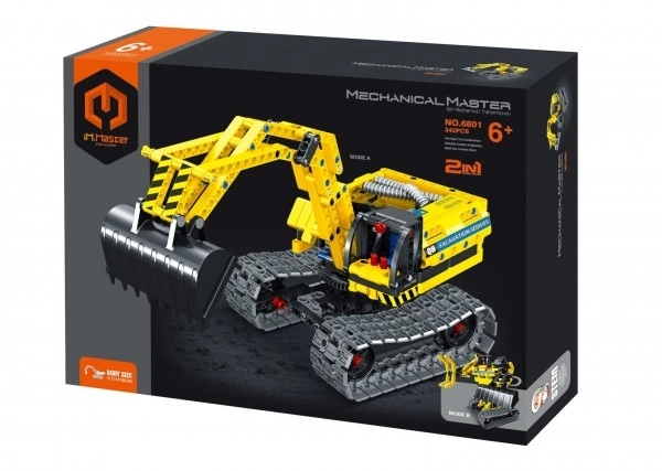 Kit IamMaster pelleteuse/robot 2en1 en plastique 342 pièces dans une boîte de 31x23x6,5cm
