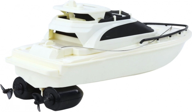 Bateau à moteur télécommandé RC Speed Boat Storm noir et blanc
