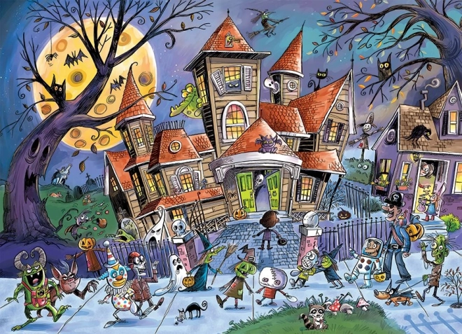 Puzzle familial Maison hantée 350 pièces COBBLE HILL
