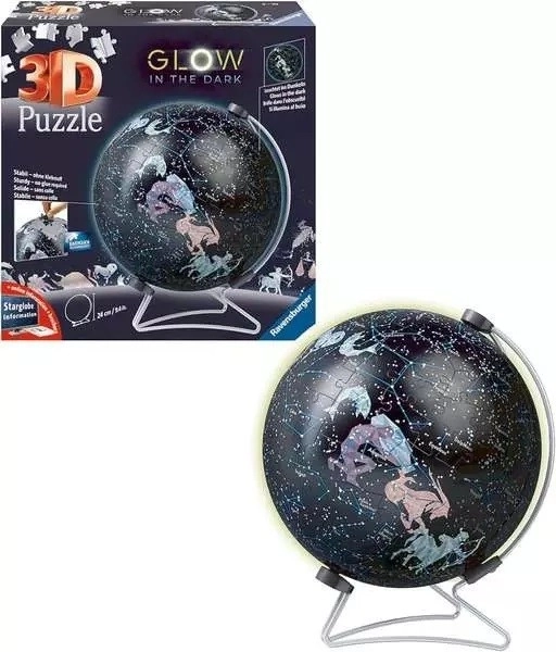 Puzzleball lumineux RAVENSBURGER Globe étoilé 190 pièces