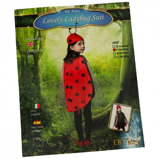 Costume de carnaval coccinelle taille S