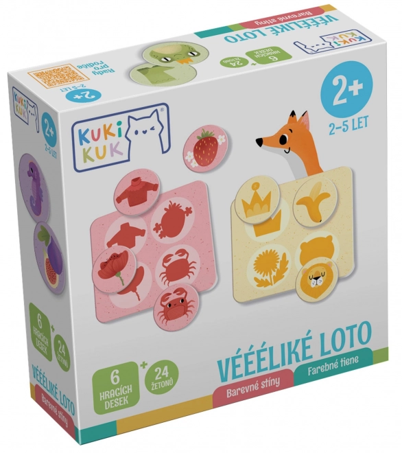 KukiKuk 80035 Véeéliké loto Ombres colorées